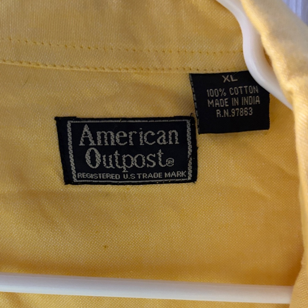 American Outpost Yellow Dress Shirt for Men